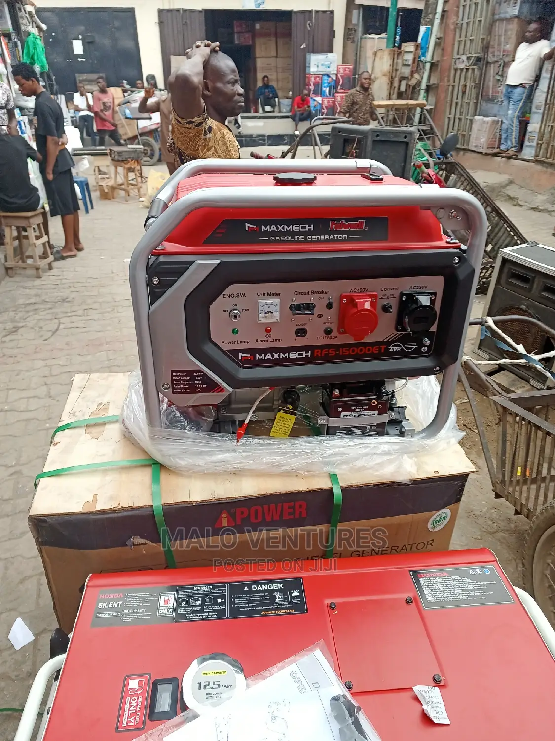 10kva Maxmech Petrol Generator 100 % Copper Coil.