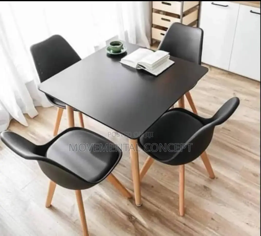 4 Seater Black Mini Dinning Table