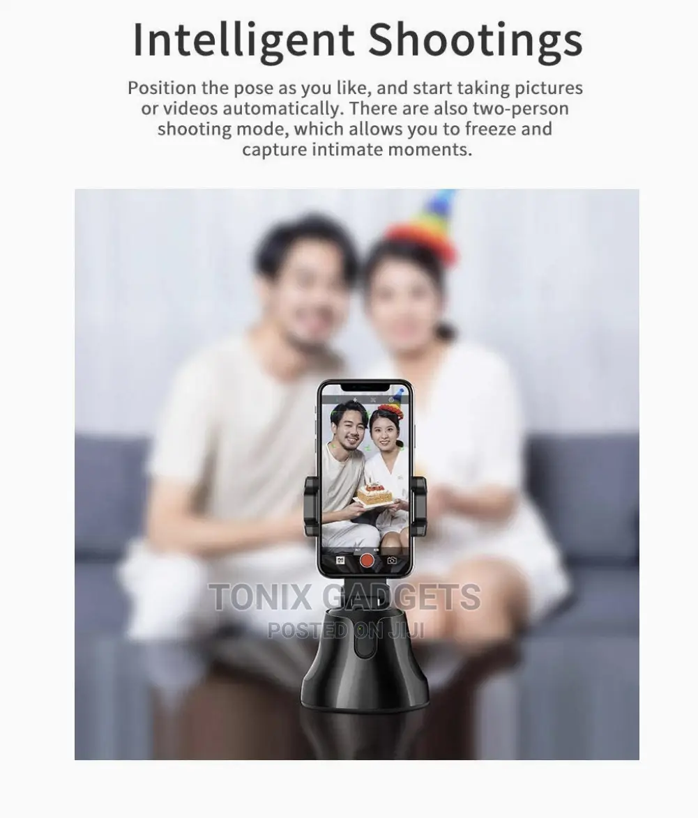 Auto Tracking 360 Rotation Holder - Personal Robot Cameraman