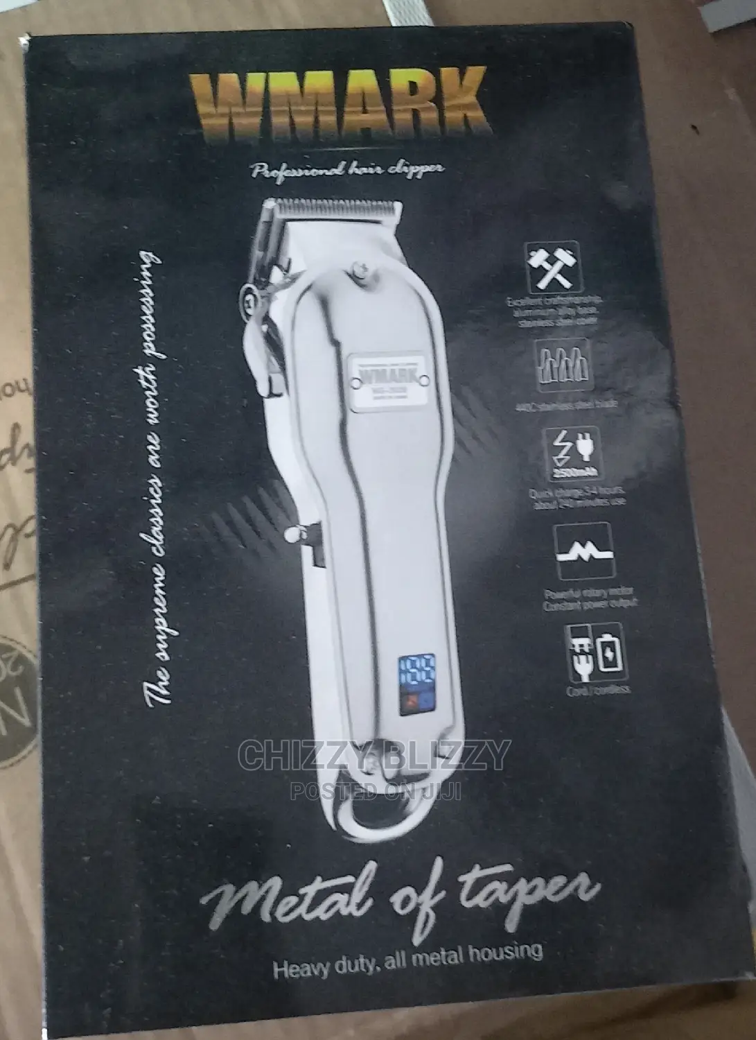 Wmark All-metal Ng 2020 Cord/Cordless Rechargeable Clipper