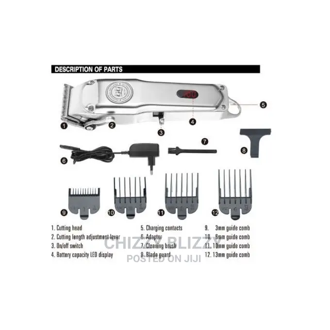Kiki New Gain Stainless Steel Cordless Rechargeable Clipper