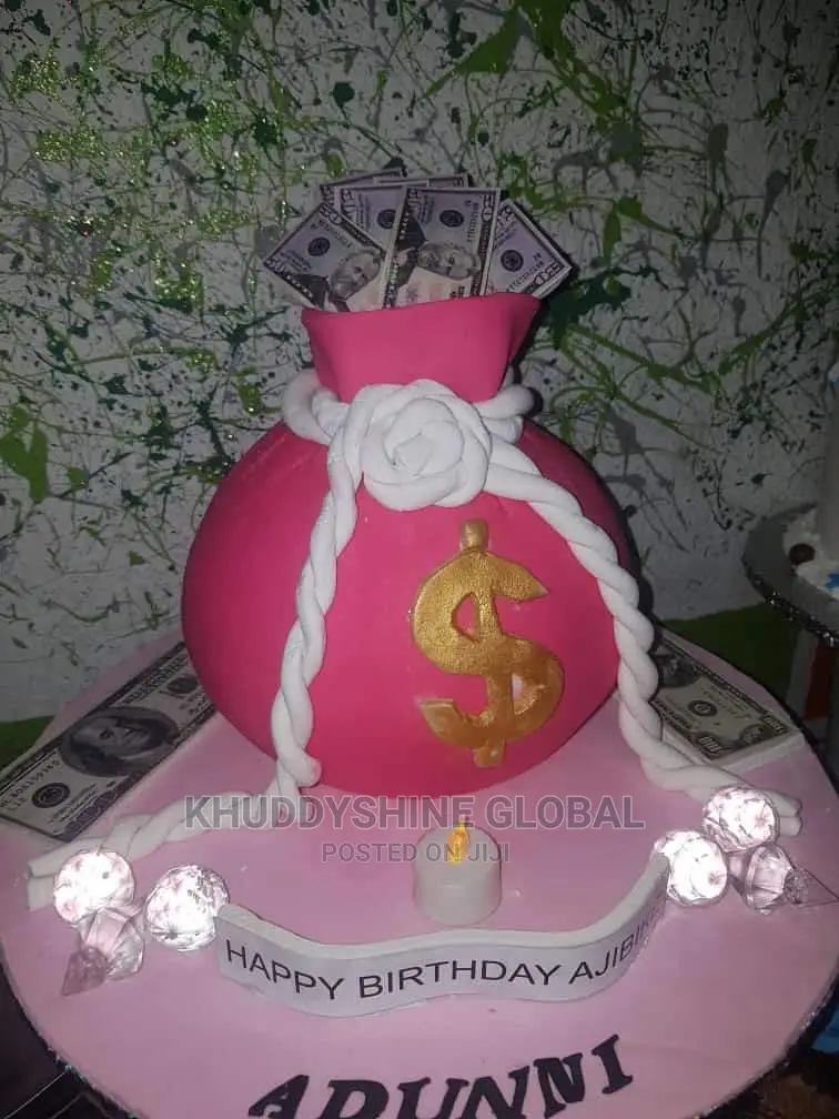 Money Bag Cake Dollars
