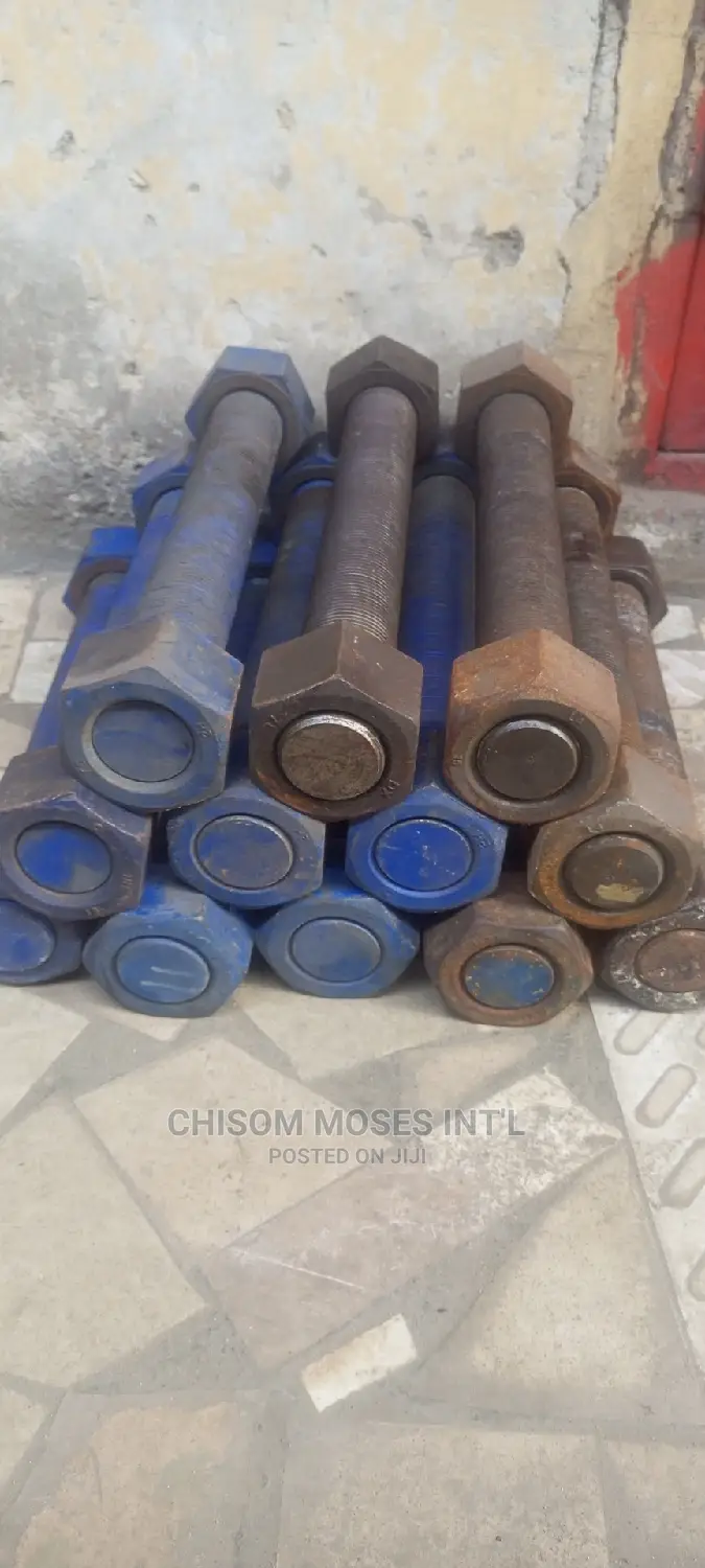 75mm X500 Length Stud Bolt and Nut Heavy Duty Bolt and Nut