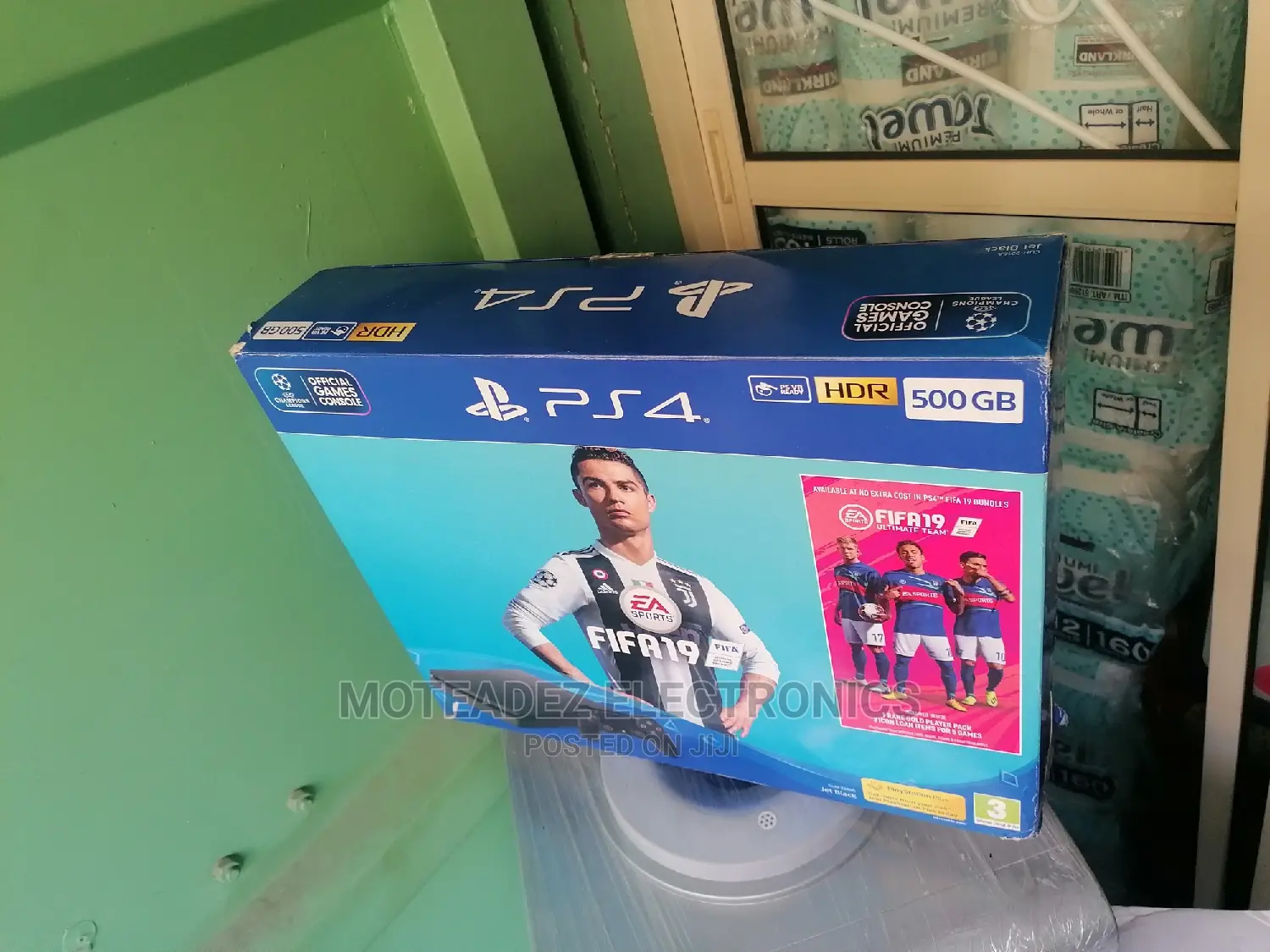 Uk Used Sony Ps4 Slim, Fifa'25 Games Installed, 2pads Cables
