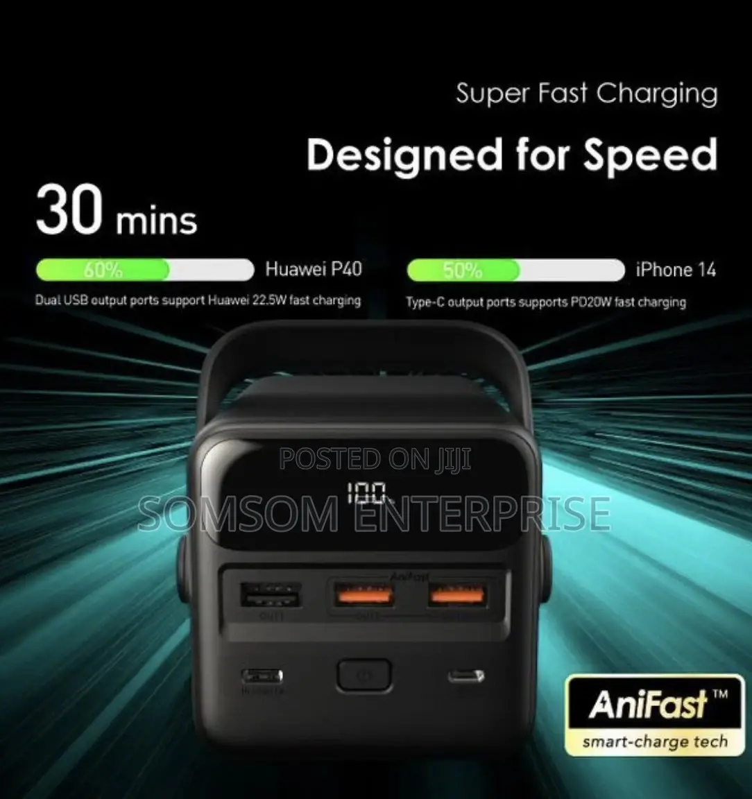 Oraimo 22.5W Powerful Super Fast 50000mahh Power Bank