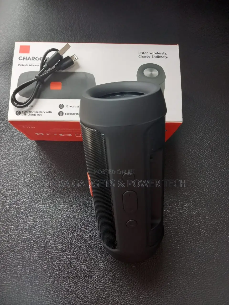 Charge Mini Black Wireless Bluetooth Speaker