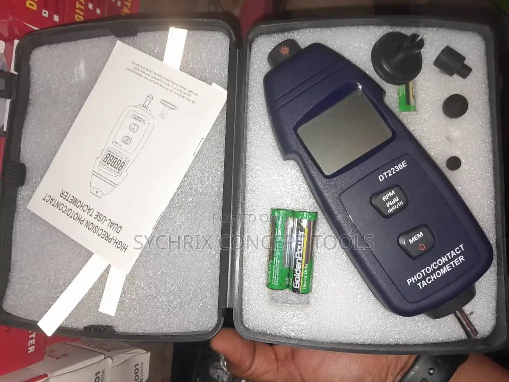 Digital Non Contact Contact Tachometer- DT2236E