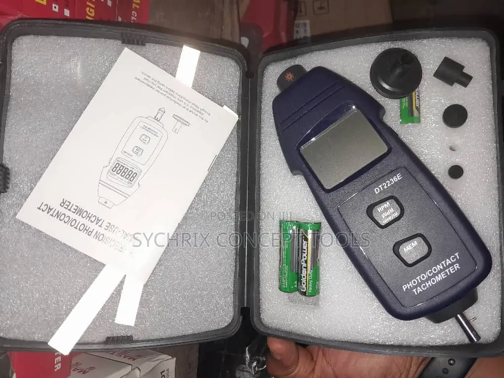 Digital Non Contact Contact Tachometer- DT2236E