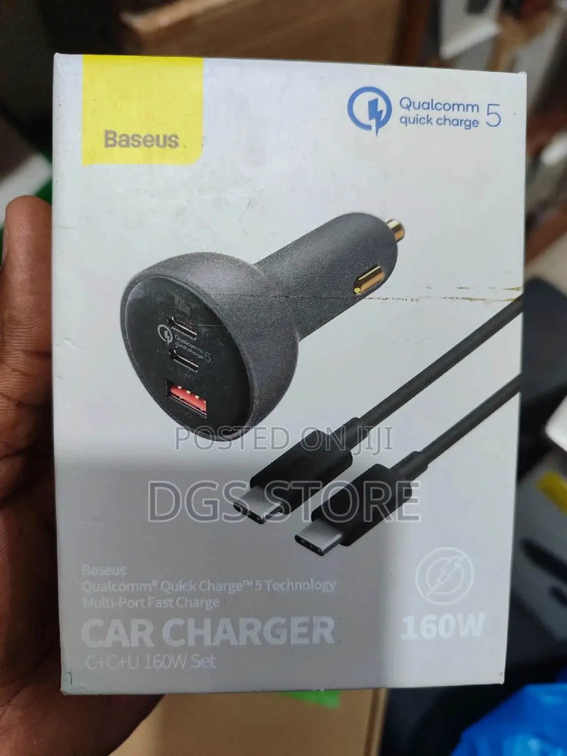 Baseus Car Charger C+C+U 160W Set