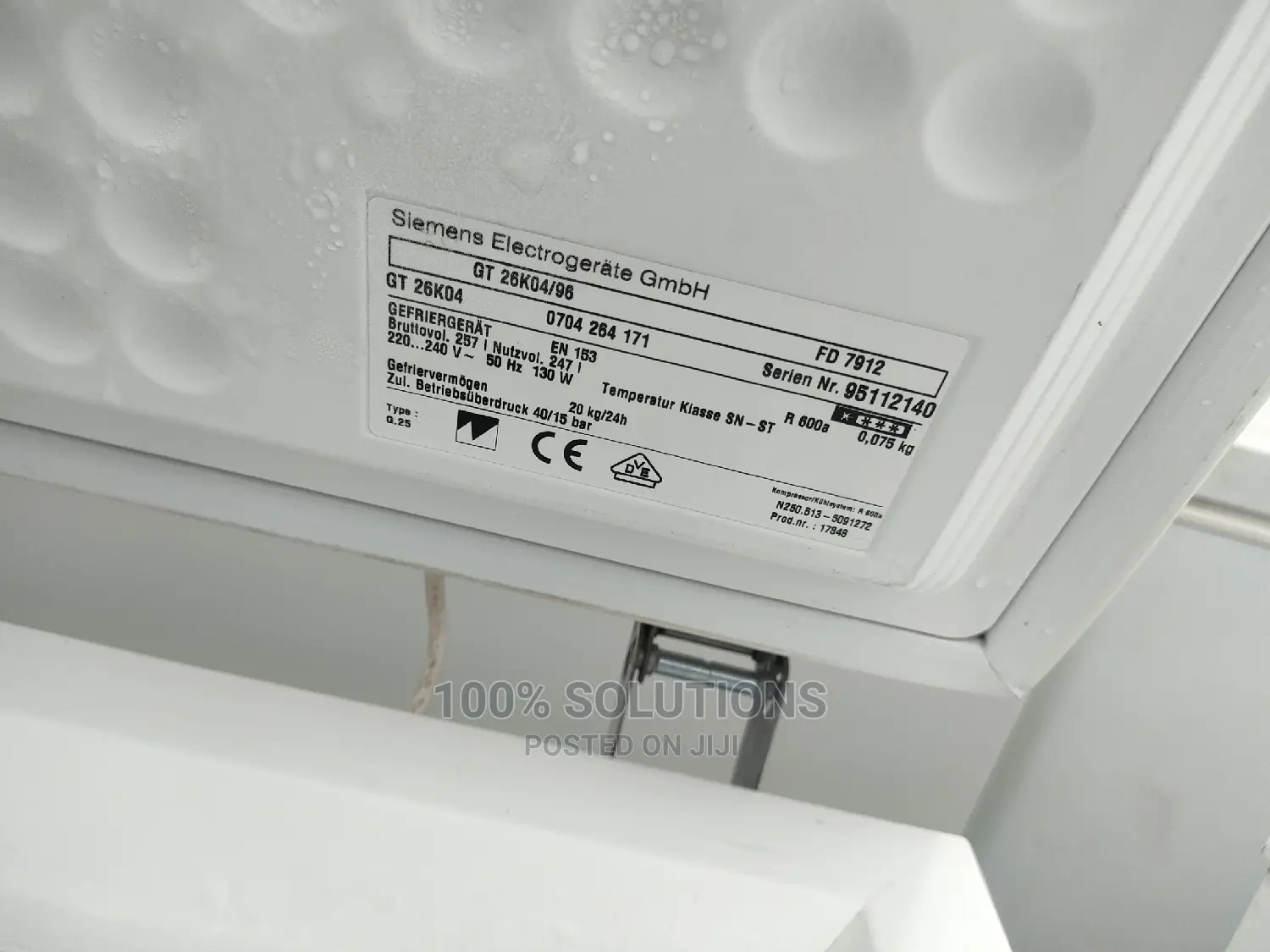 247 Liters Siemens German Freezer for Sale