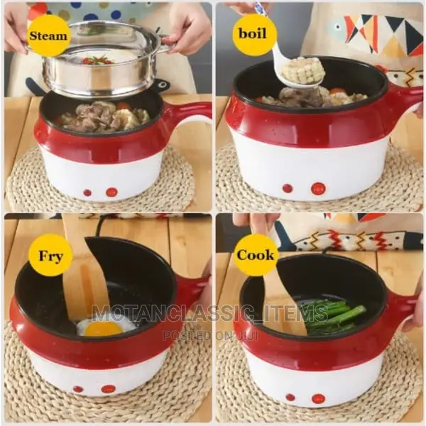 Multifunctional Non-Stick Electric Cooker With Steamer 20cm