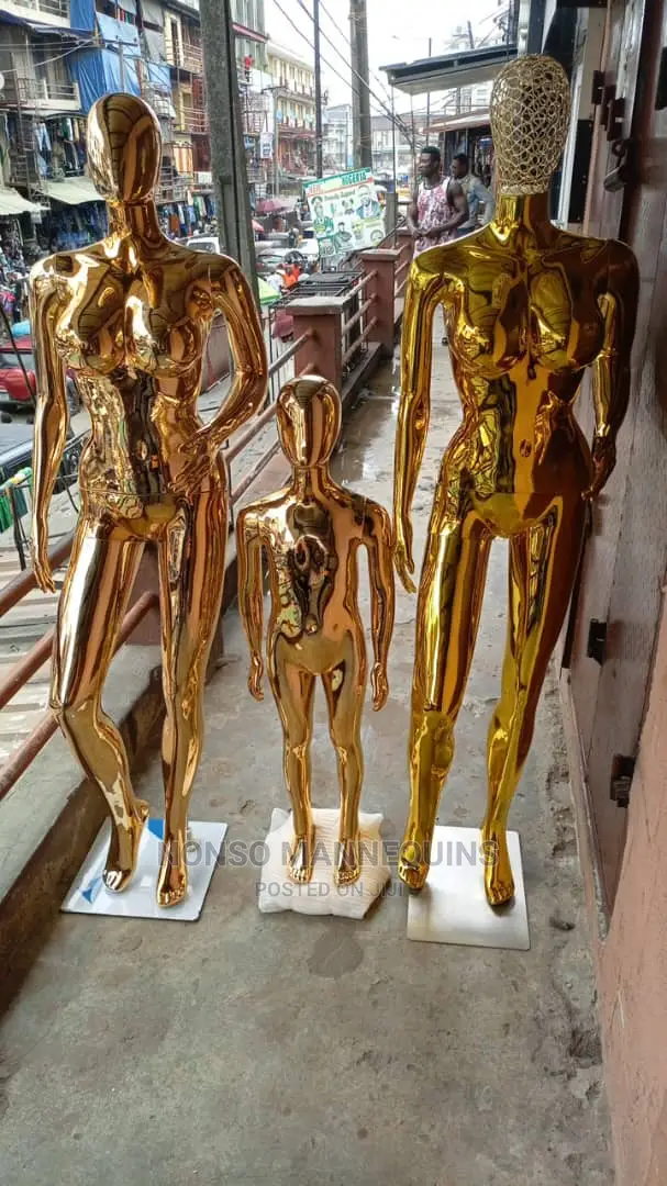 Size 12 Female Gold Chrome Mannequins