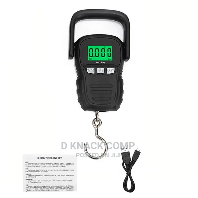 Rechargeable Electronic Digital Hand Travel Luggage Scale