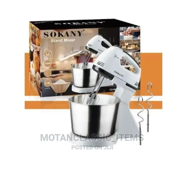 Sokany Super Electric Stand Mixer, With a Bowl
2.0ltrs