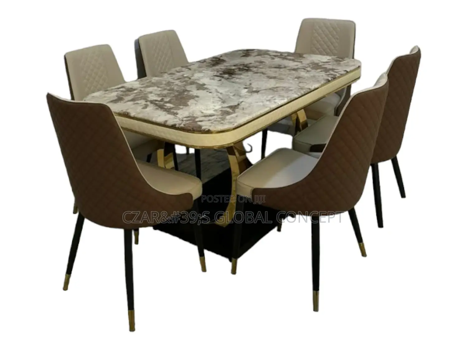 Luxury Marble Top Dining Set