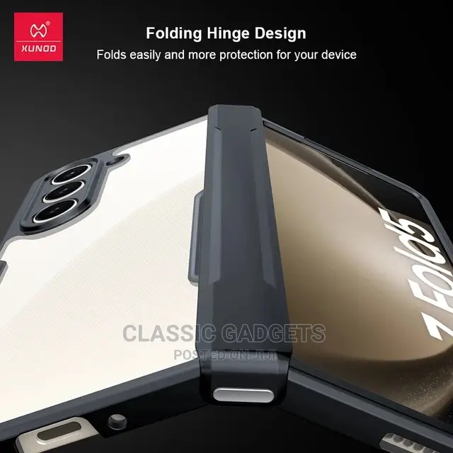 Xundd Foldable Airbag Transparent Case for Samsung Z Fold 6