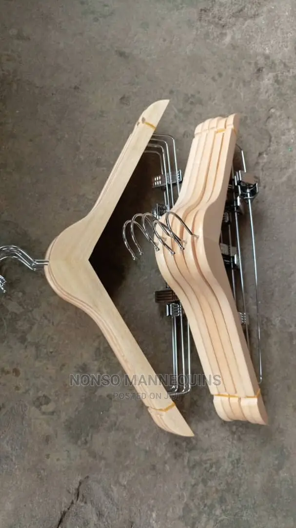 10 Pieces Of Brand New Neat Wooden Clip Hangers