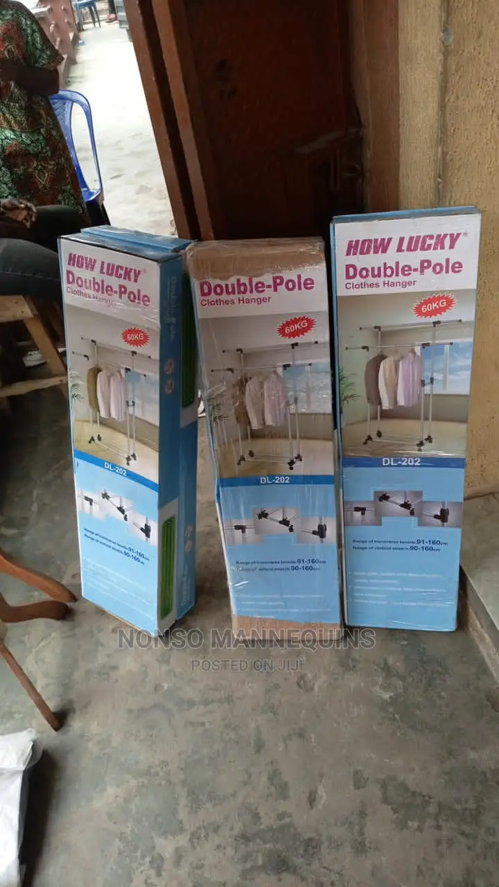 How Lucky 60kg Load Capacity Double Pole Clothes Rack