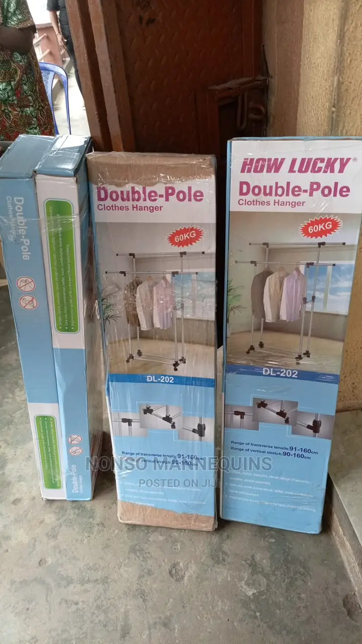 How Lucky 60kg Load Capacity Double Pole Clothes Rack