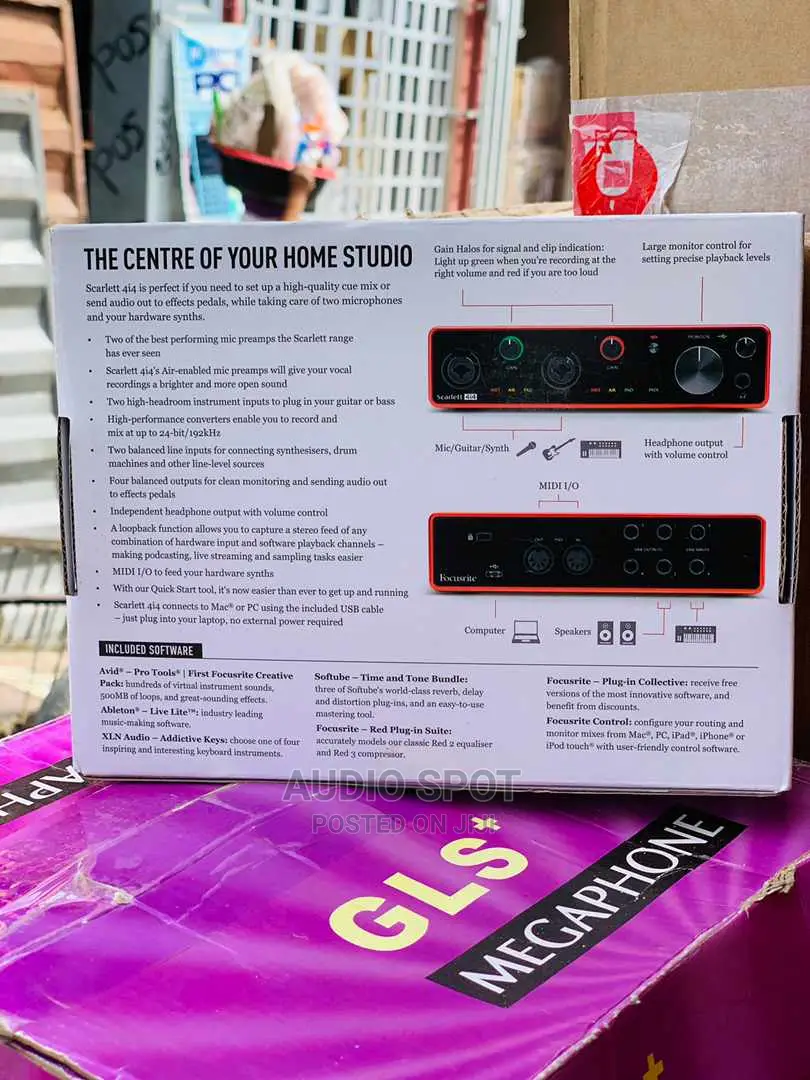 Focusrite Scarlett 4i4 Sound Card 3rd Gen Usb Audio Interfac