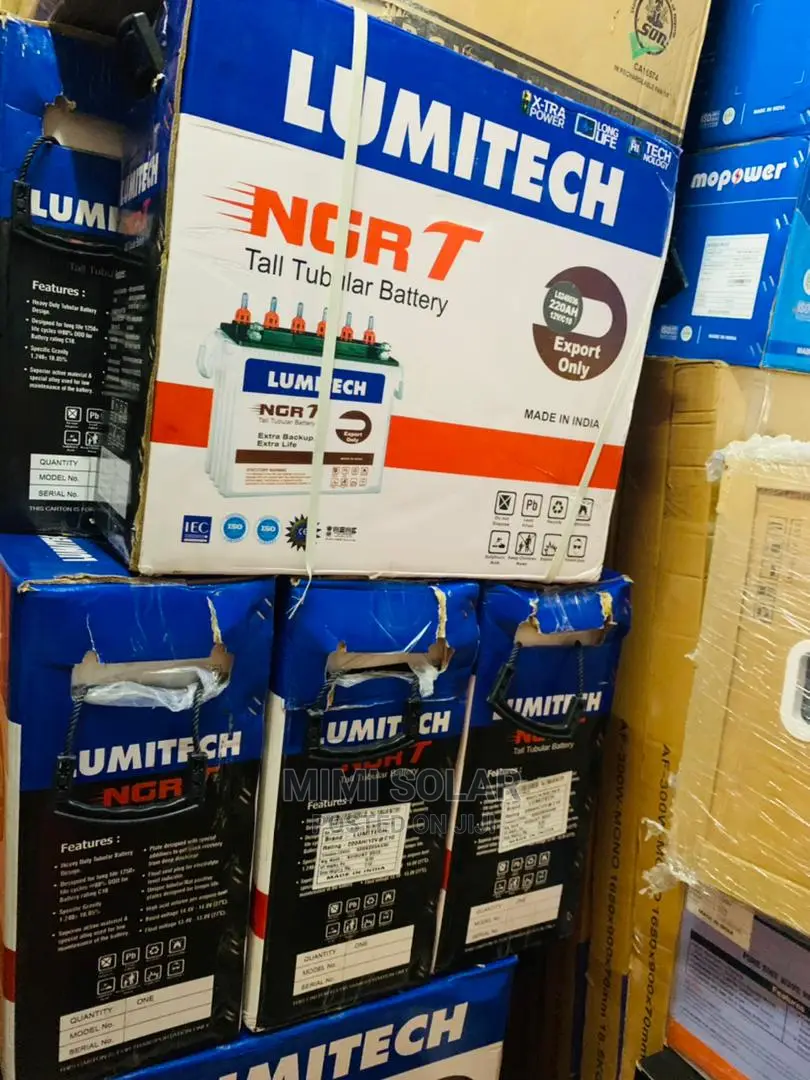 Lumitech 220arms Tubular Battery