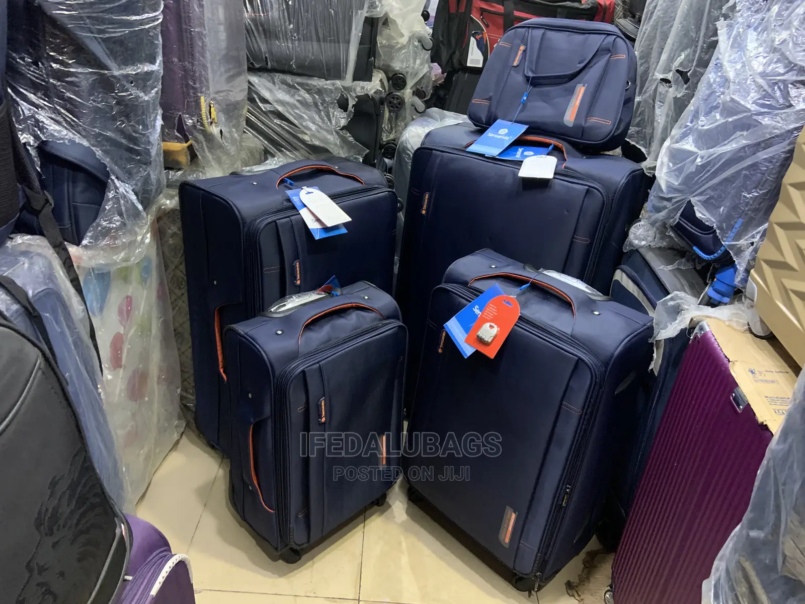 Set of 5 Quality Imported Sensamite Travel Luggage
