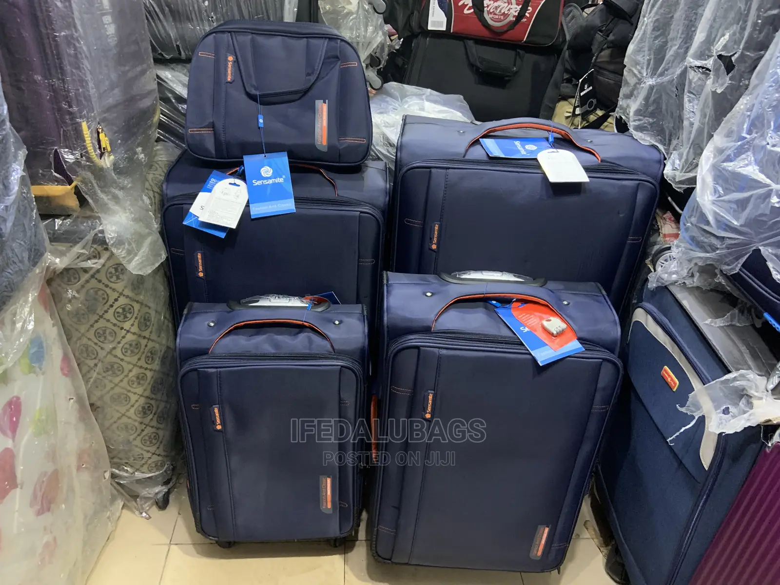 Set of 5 Quality Imported Sensamite Travel Luggage