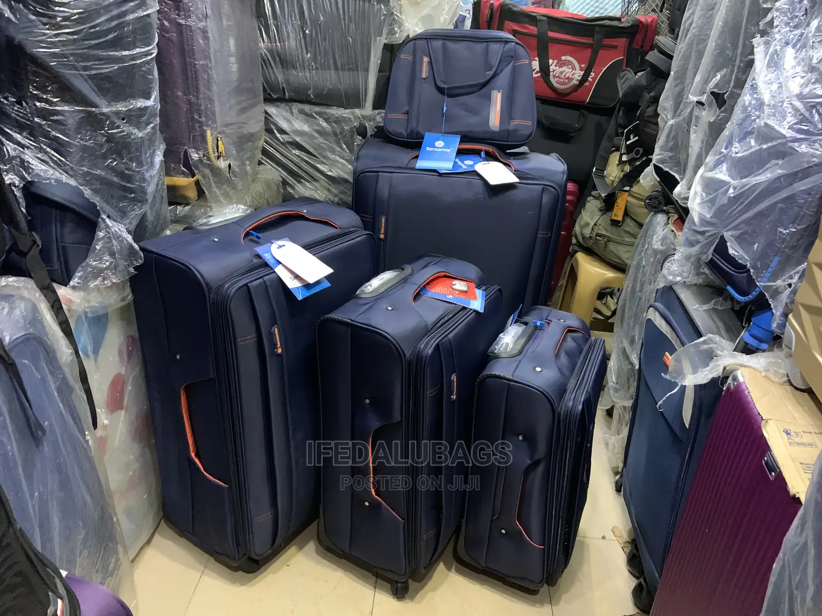 Set of 5 Quality Imported Sensamite Travel Luggage