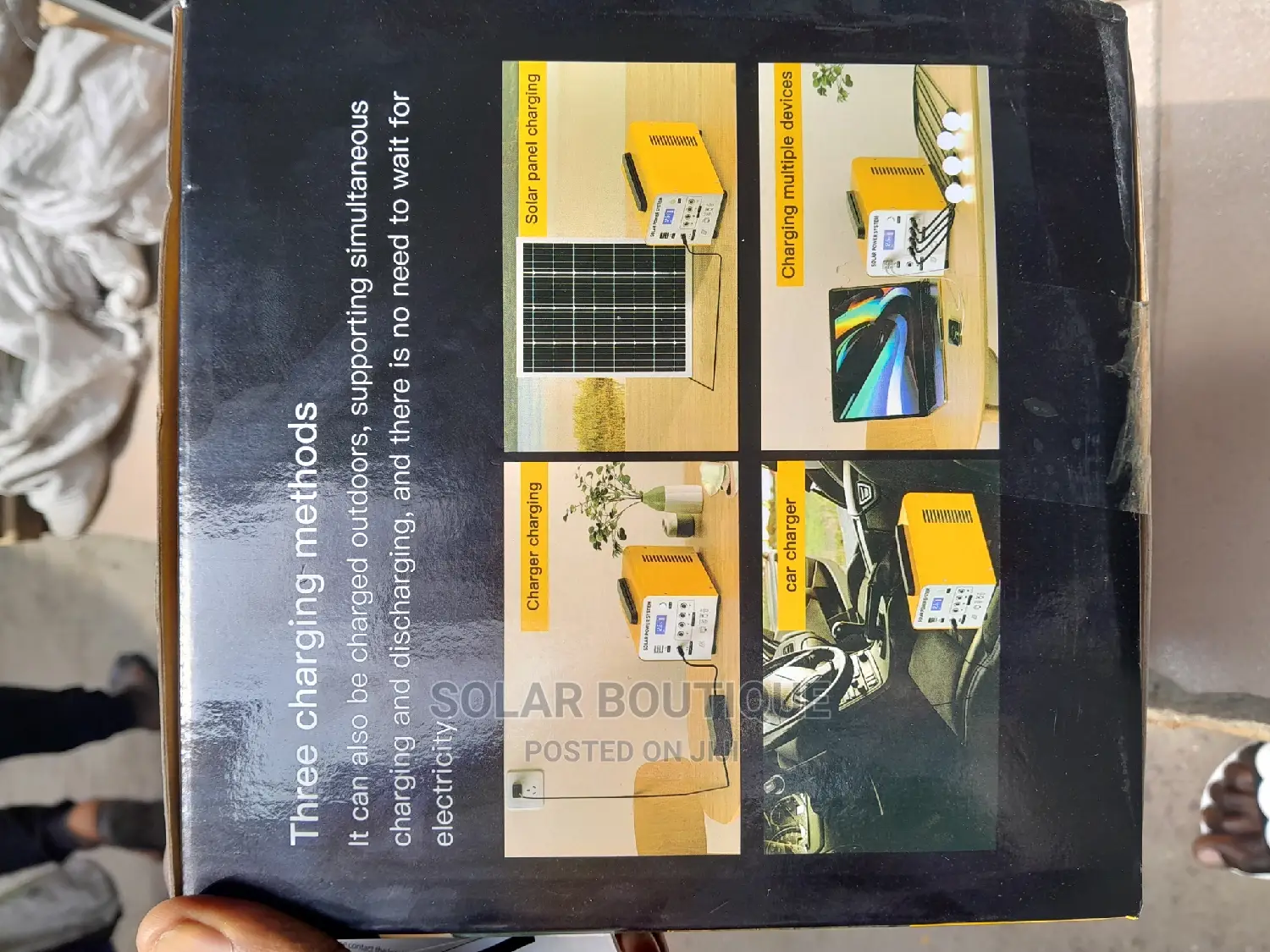300w Solar Generator With 4 Bulbs