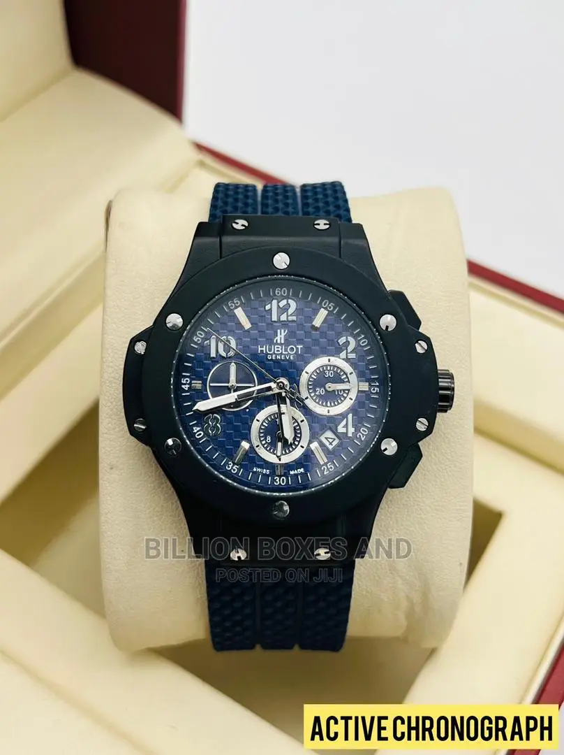Authentic Hublot Rubber With a Working Chronograph