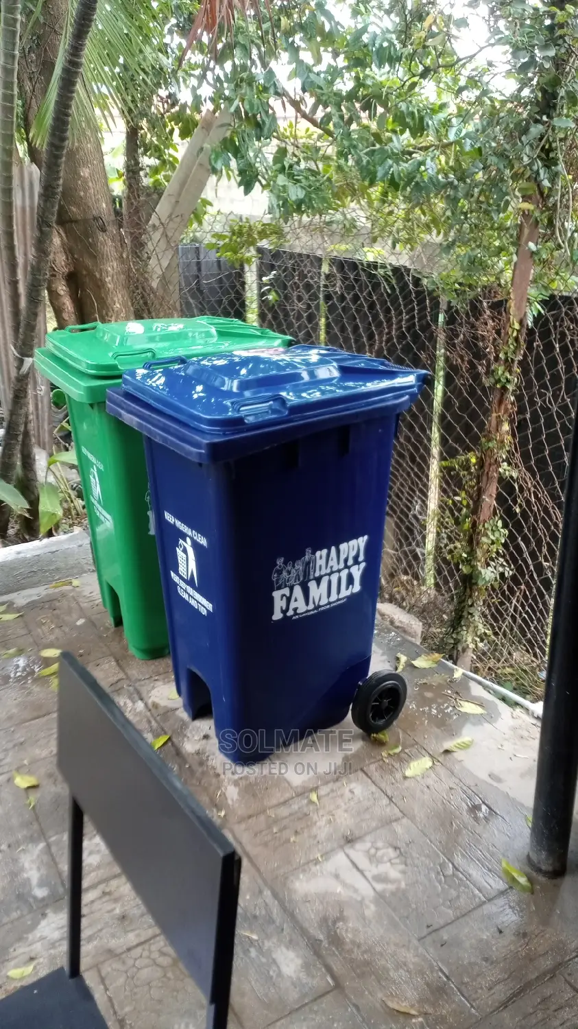 240 Litres Smart Lawma Waste Bins With 2 Rubber Wheels Lid