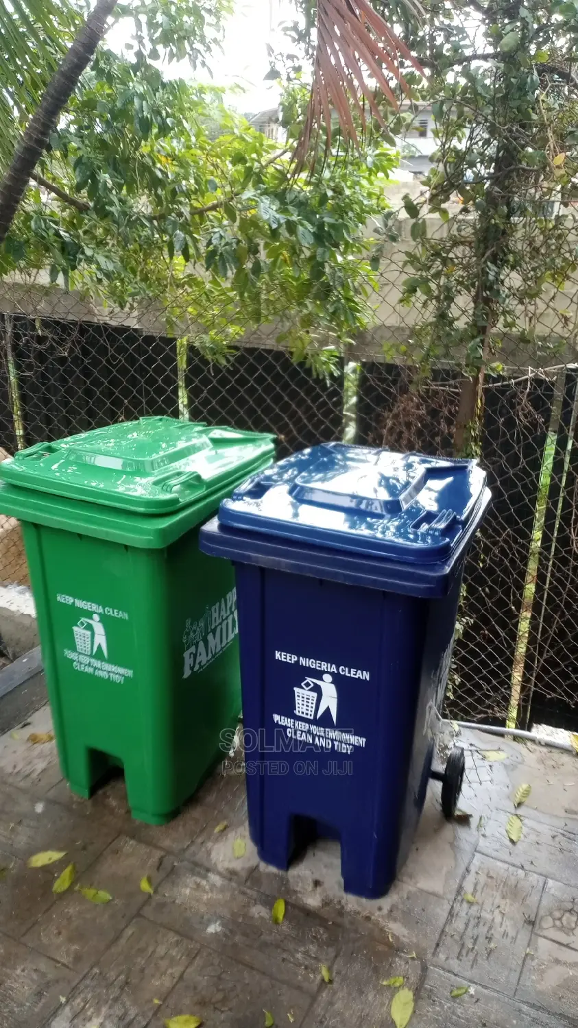 240 Litres Smart Lawma Waste Bins With 2 Rubber Wheels Lid