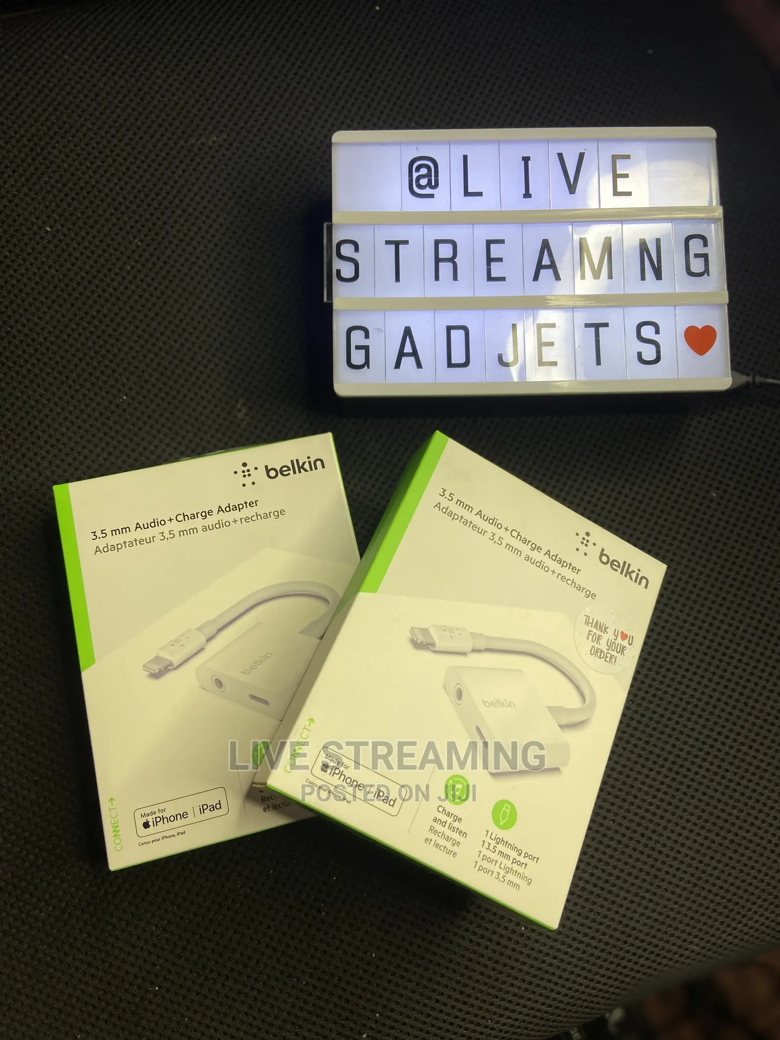 Belkin iPhone Adapter For Audio, Charge And Live Streaming