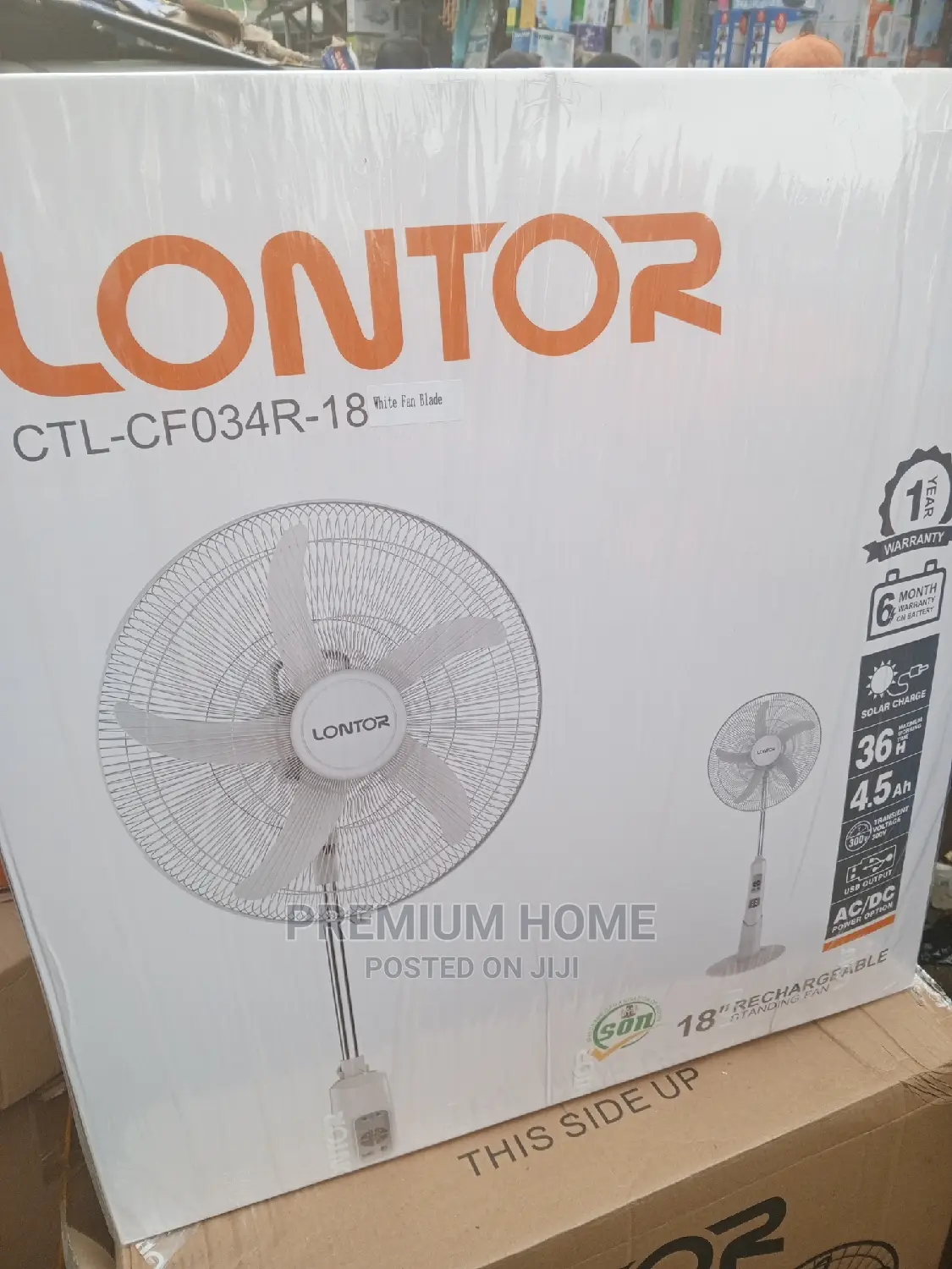 Lontor 18inches Rechargeable Fan CF034R