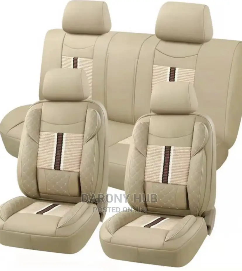 Ash and Cream Leather Seatcover