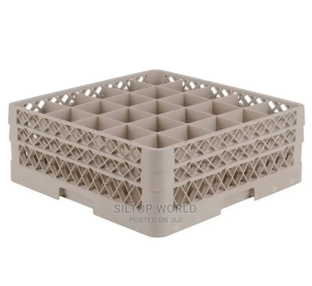Glass Cup Crate by 25 and by 36 Holes