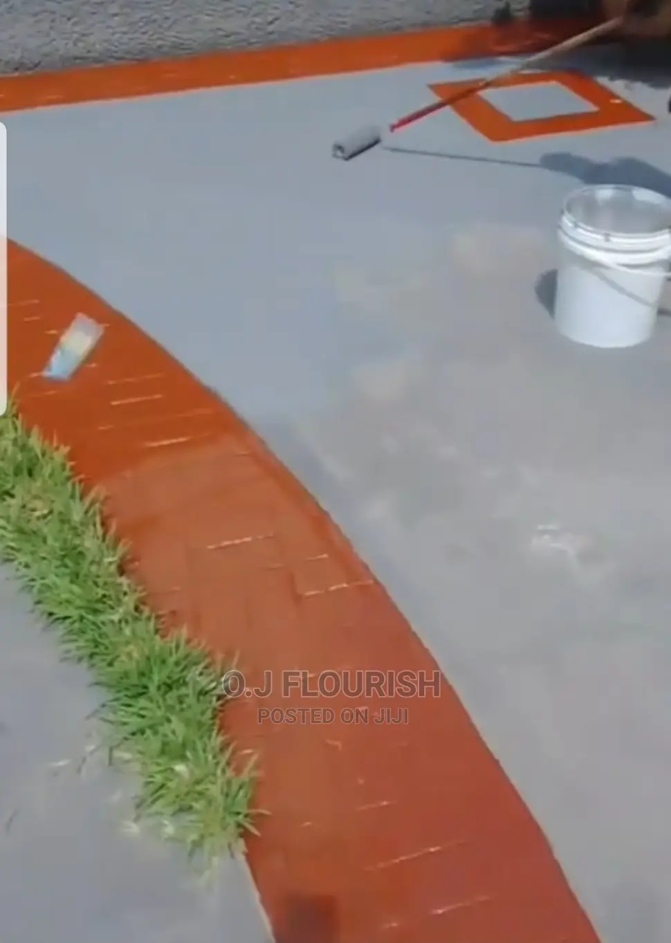 Concrete Stamped Painting Polishing Sealer