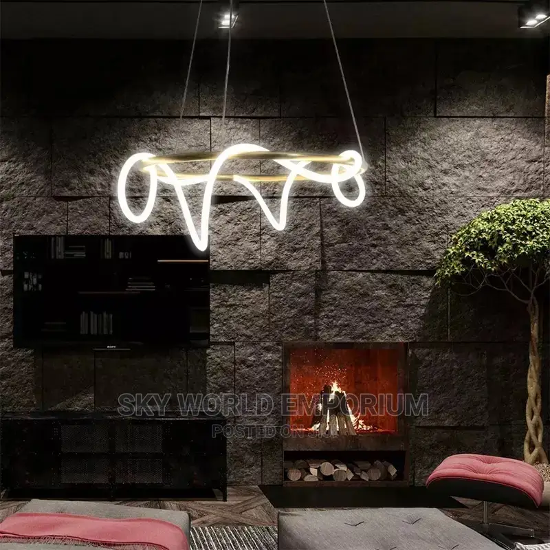 Creative Modern Chandelier Lines Lighting