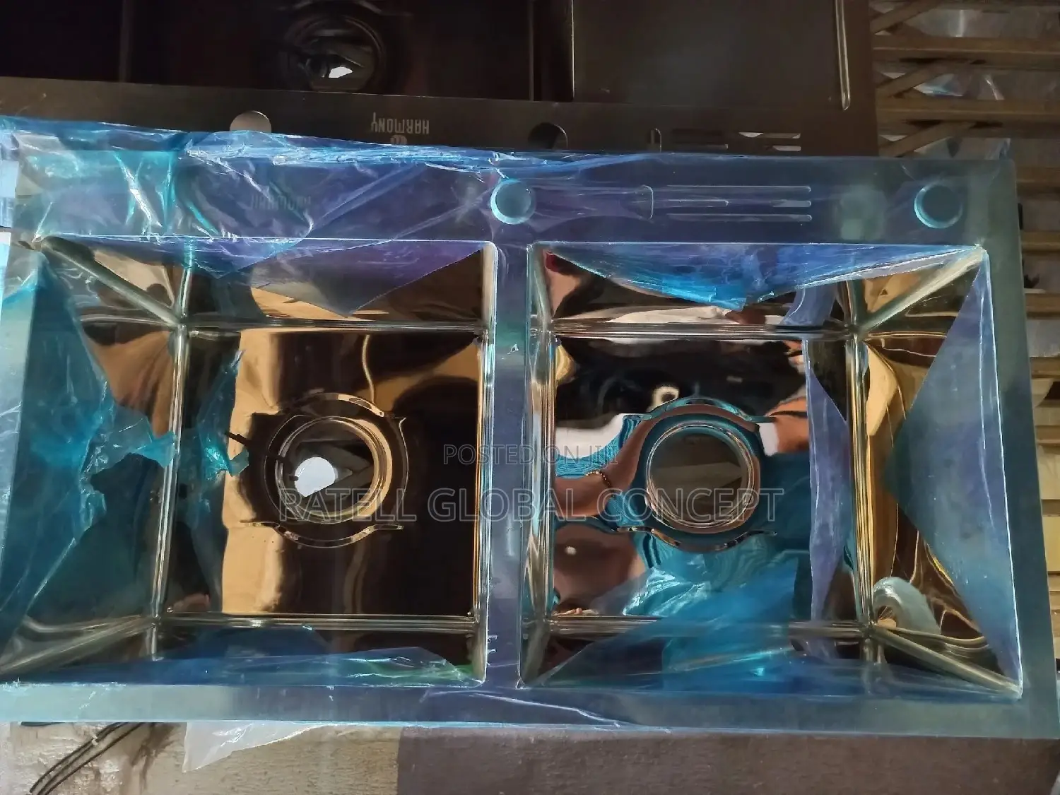 Mirror Gold Kitchen Sink