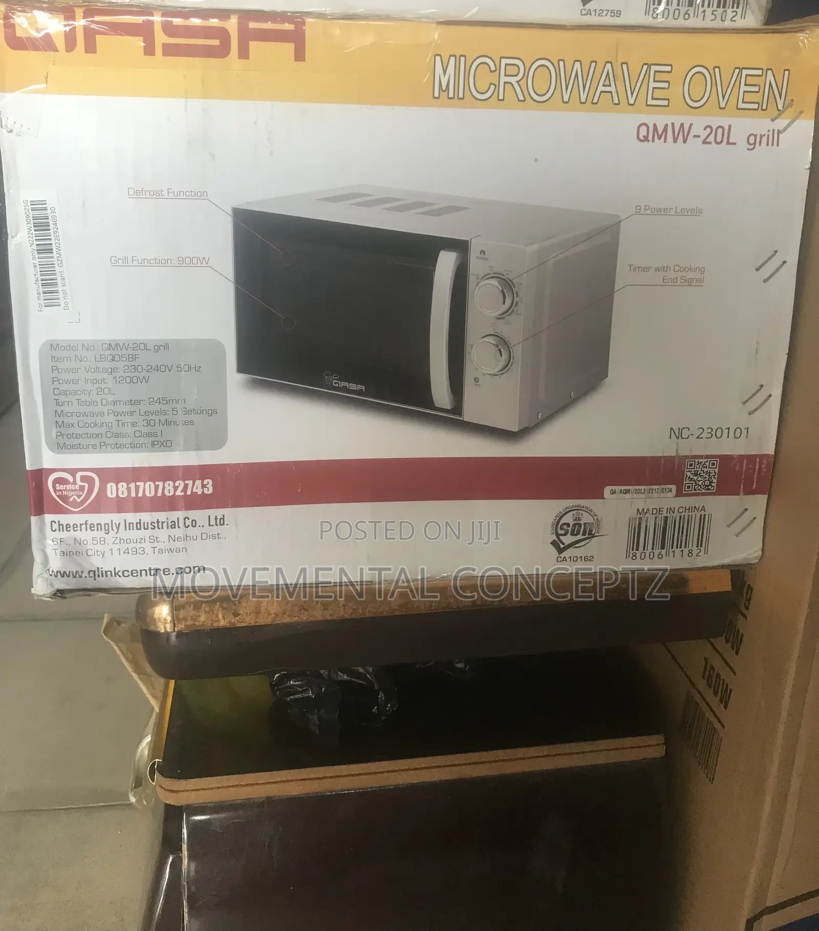 Qasa Microwave Oven QMW-20L Grill