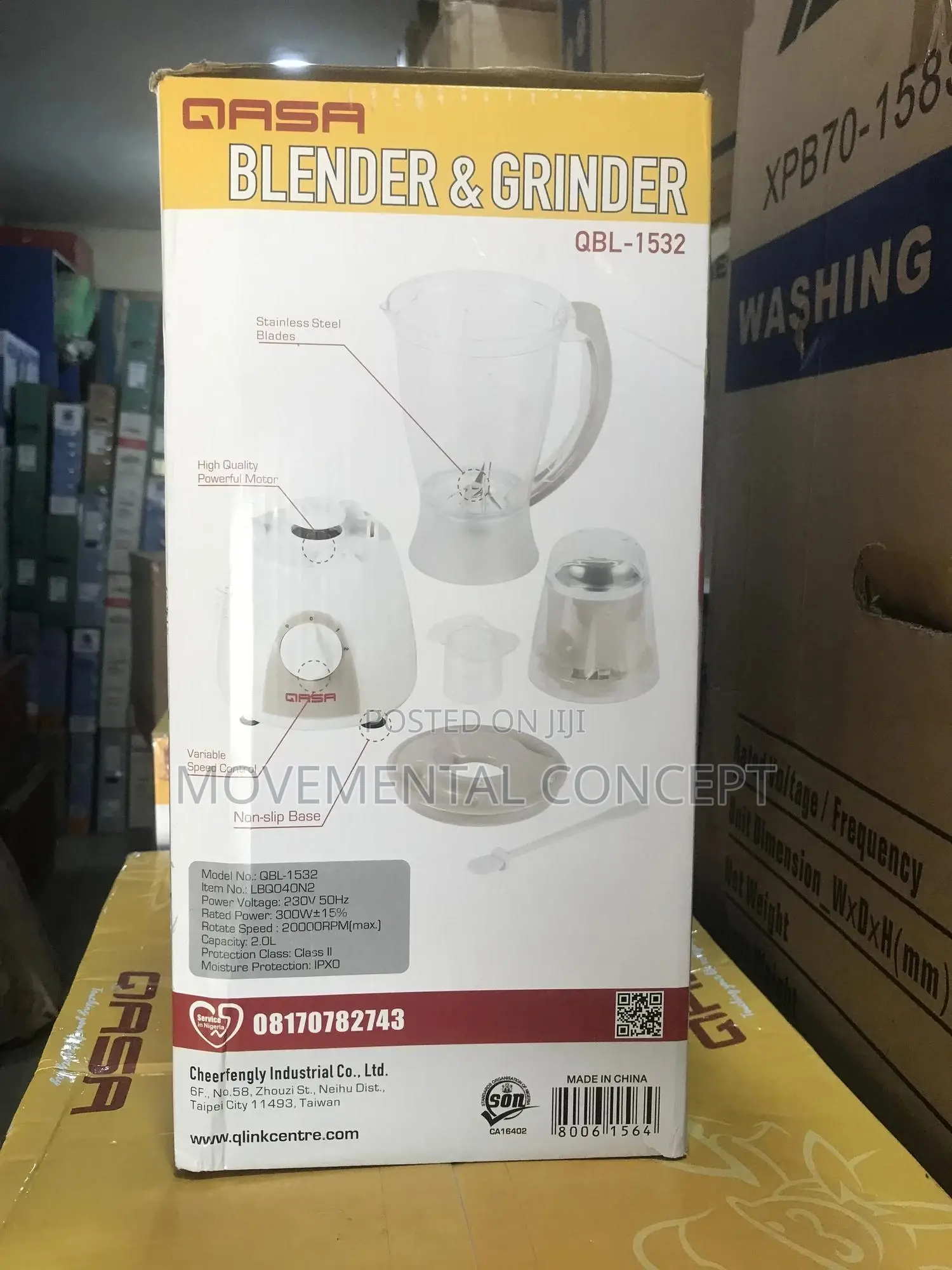 Qasa Blender and Grinder QBL-1532