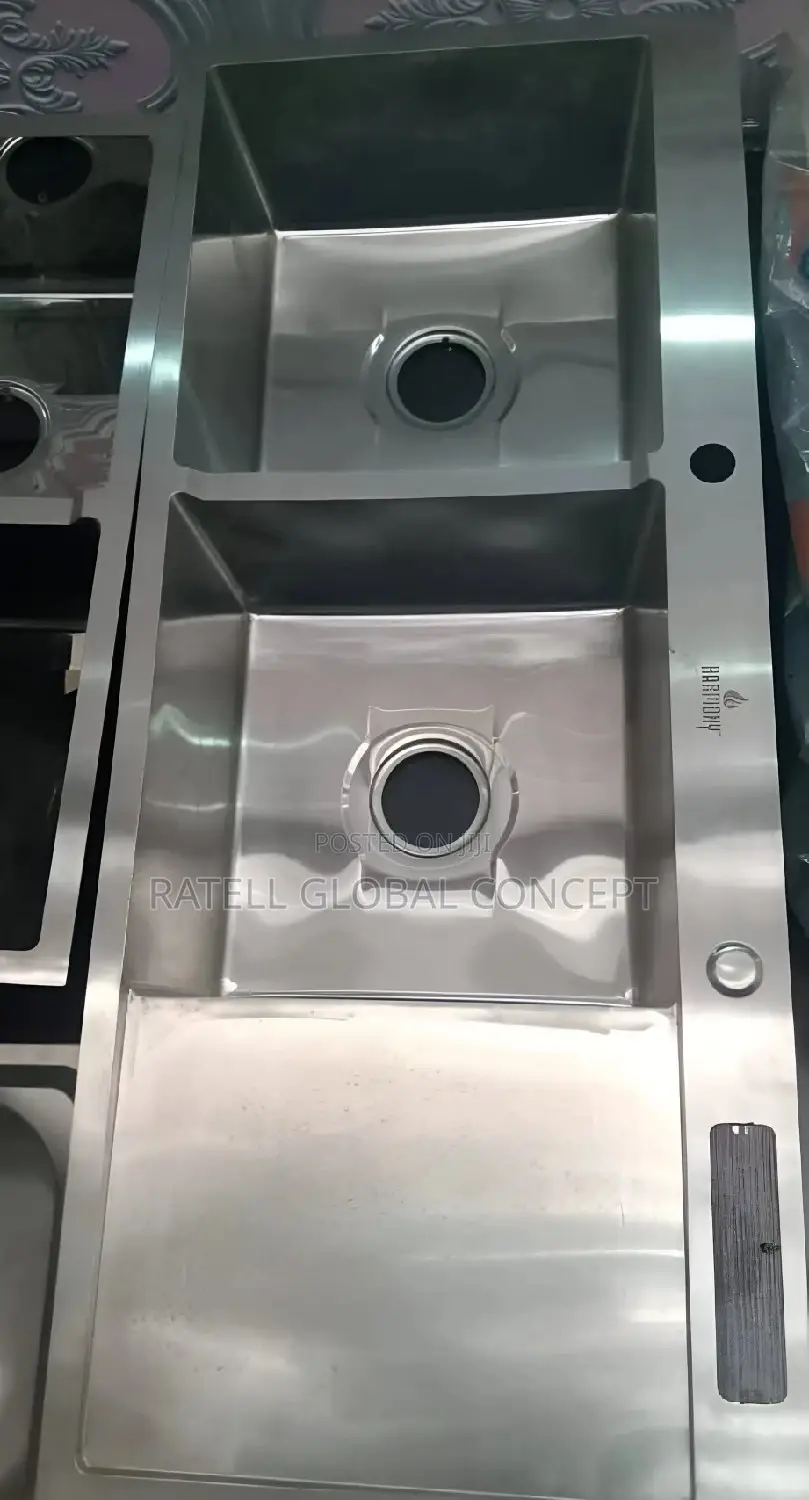 Double Bowl Single Tray Handmade Kitchen Sink