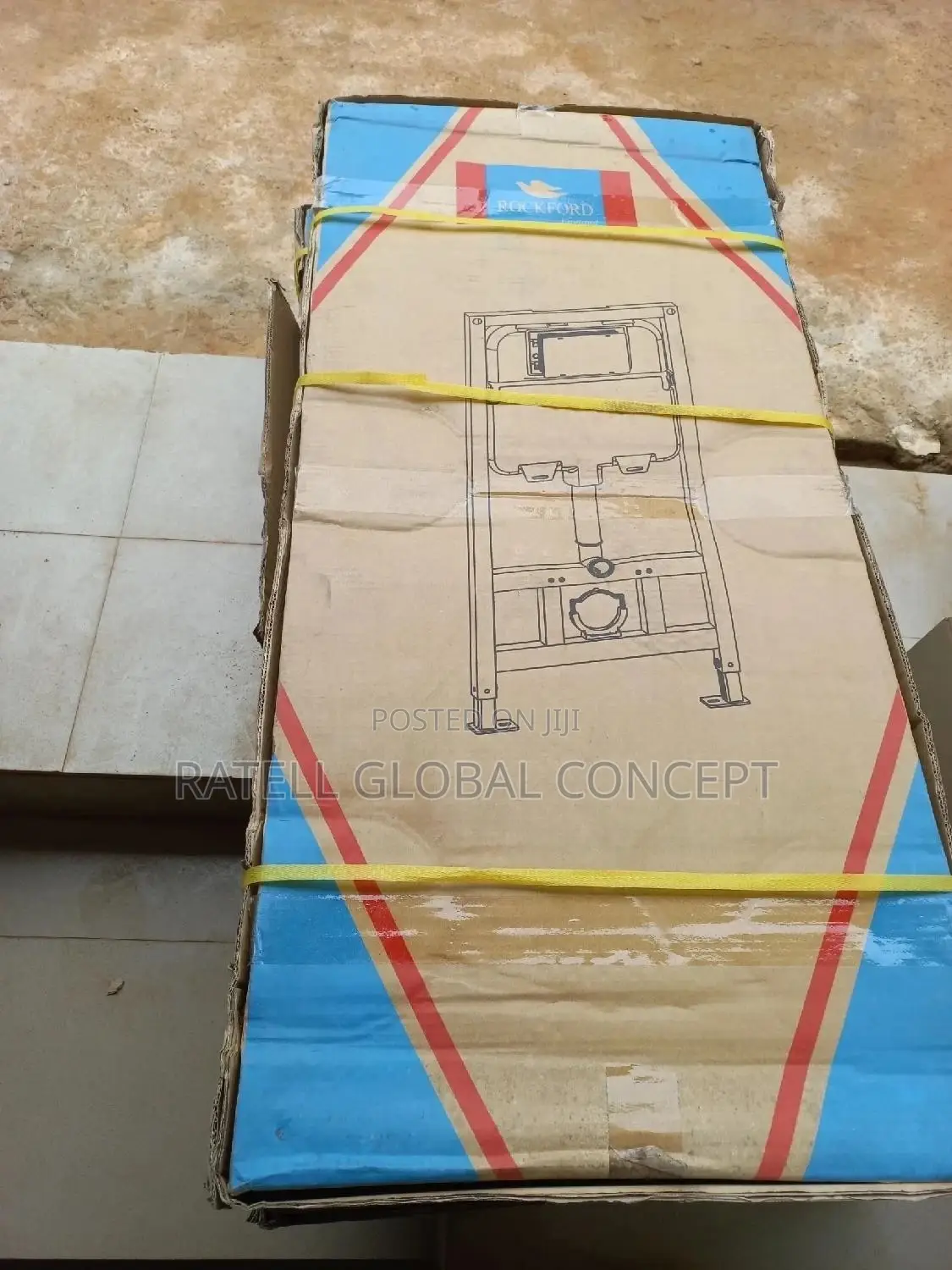 Hanging Concealed Cistern Toilet Square Black