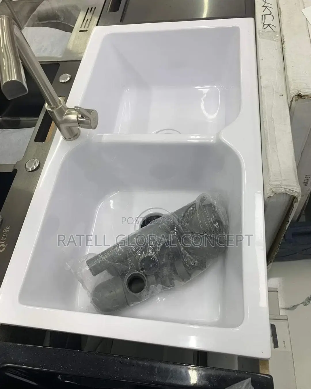 Double Bowl Kitchen Sink (Marble)