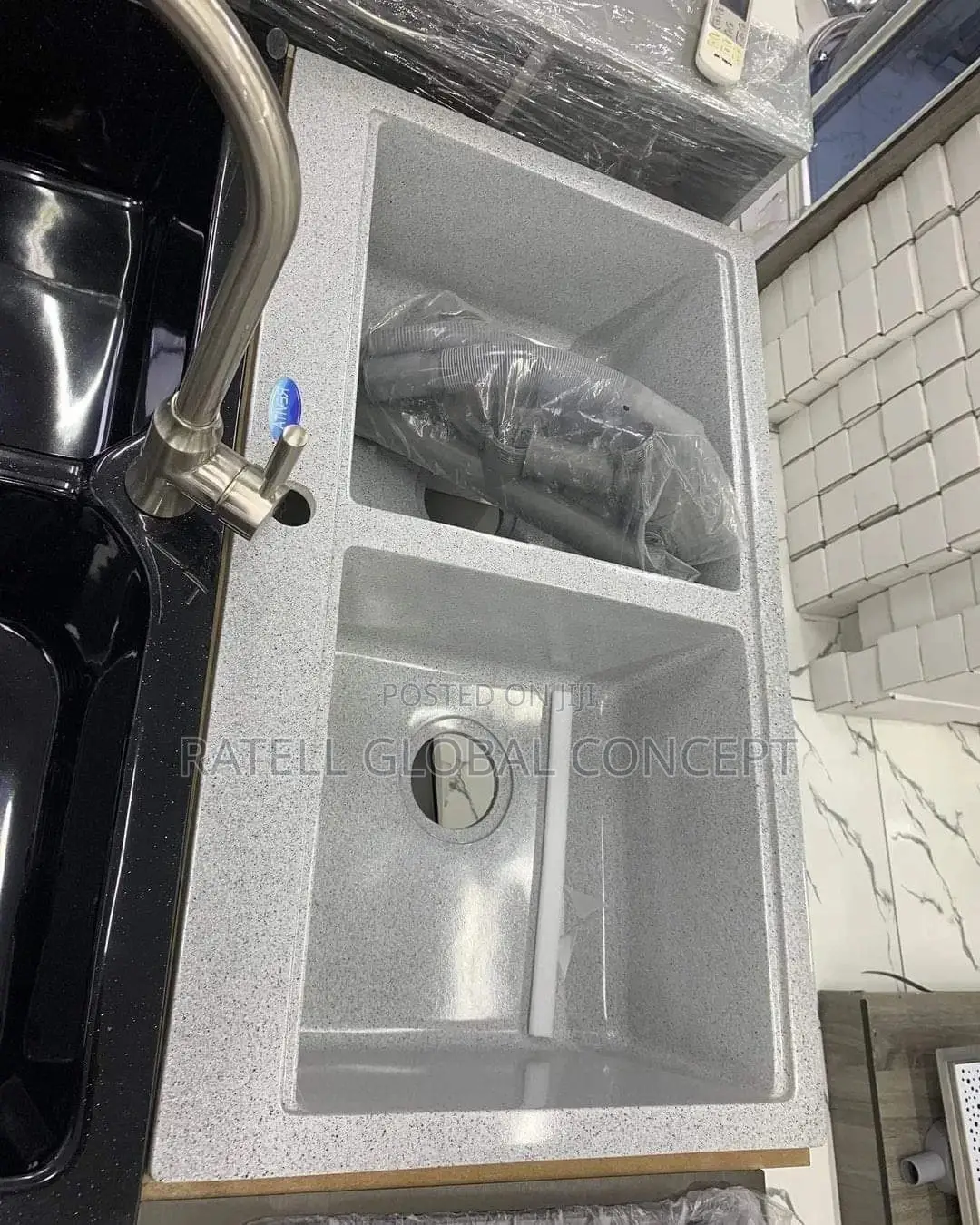 Double Bowl Kitchen Sink (Marble)