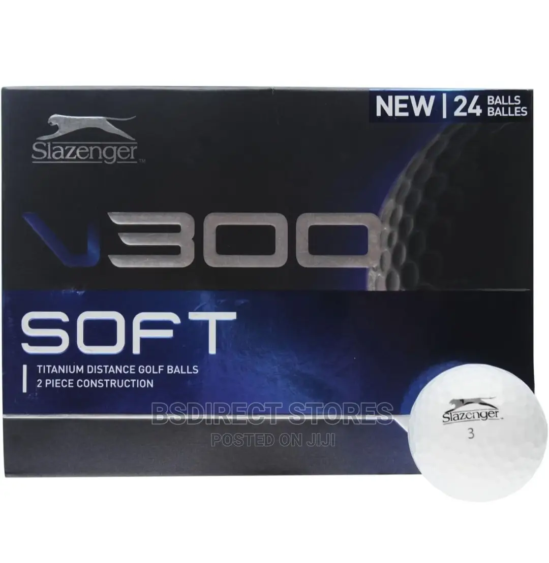 Slazenger V300 Soft Titanium Distance White Golf Balls 24 Pk
