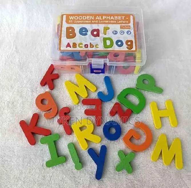 Wooden Alphabet - Upper Case Lower Case 52pcs