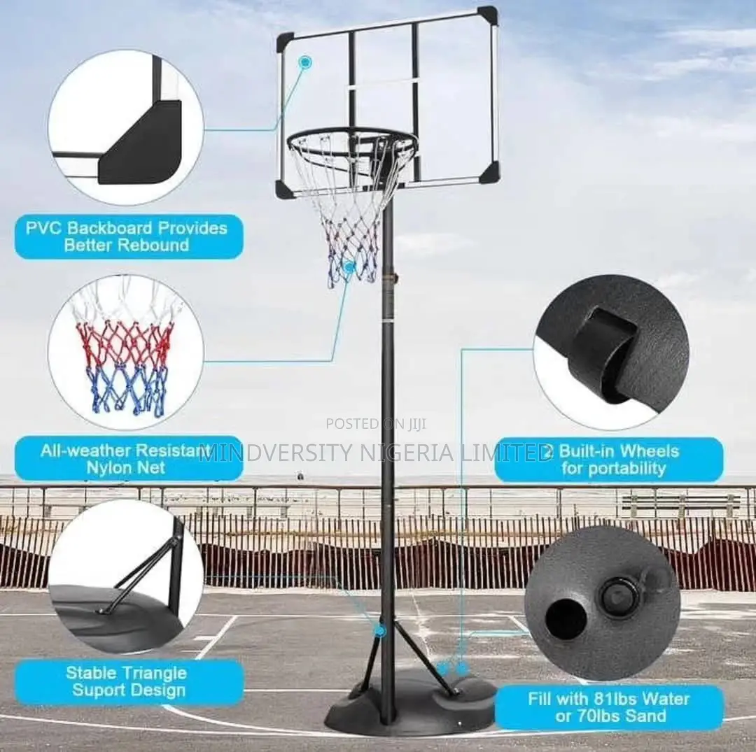 Movable and Adjusted Basketball Stand