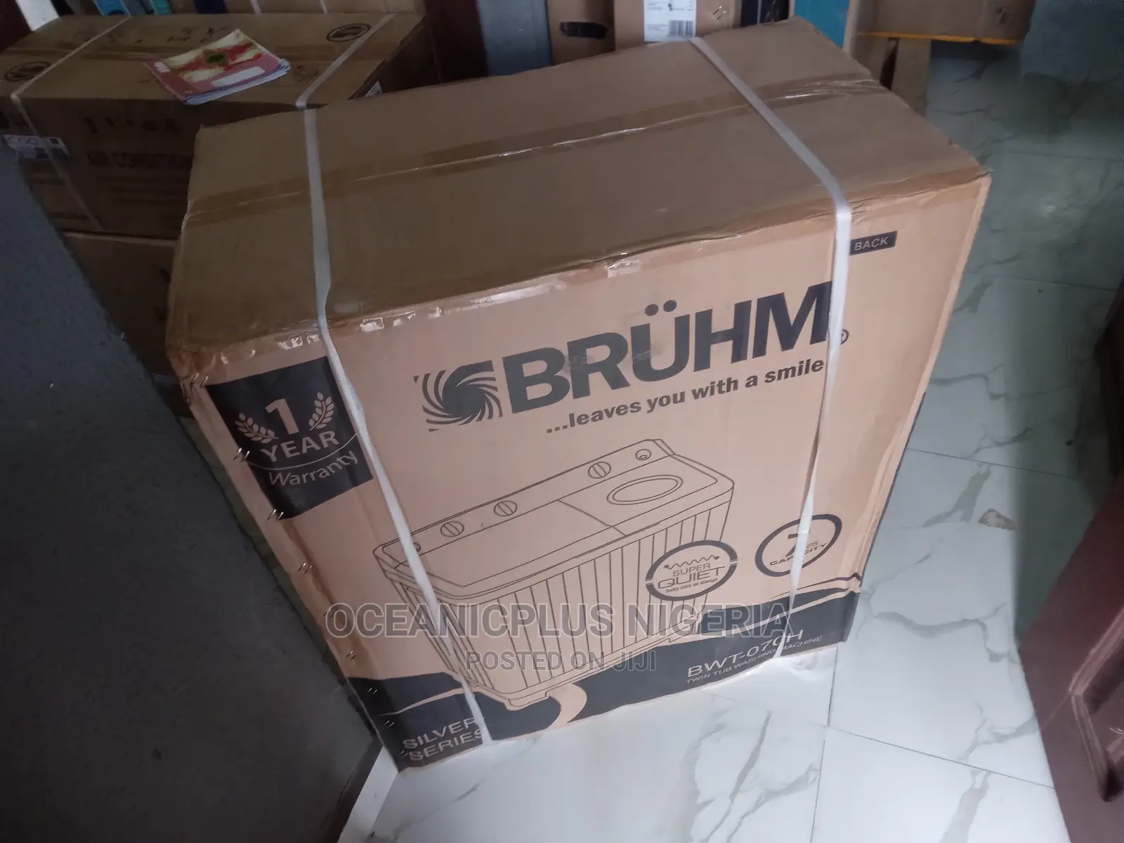 Long Lasting Bruhm 7kg Twin Tub Rust Free Washing Machine