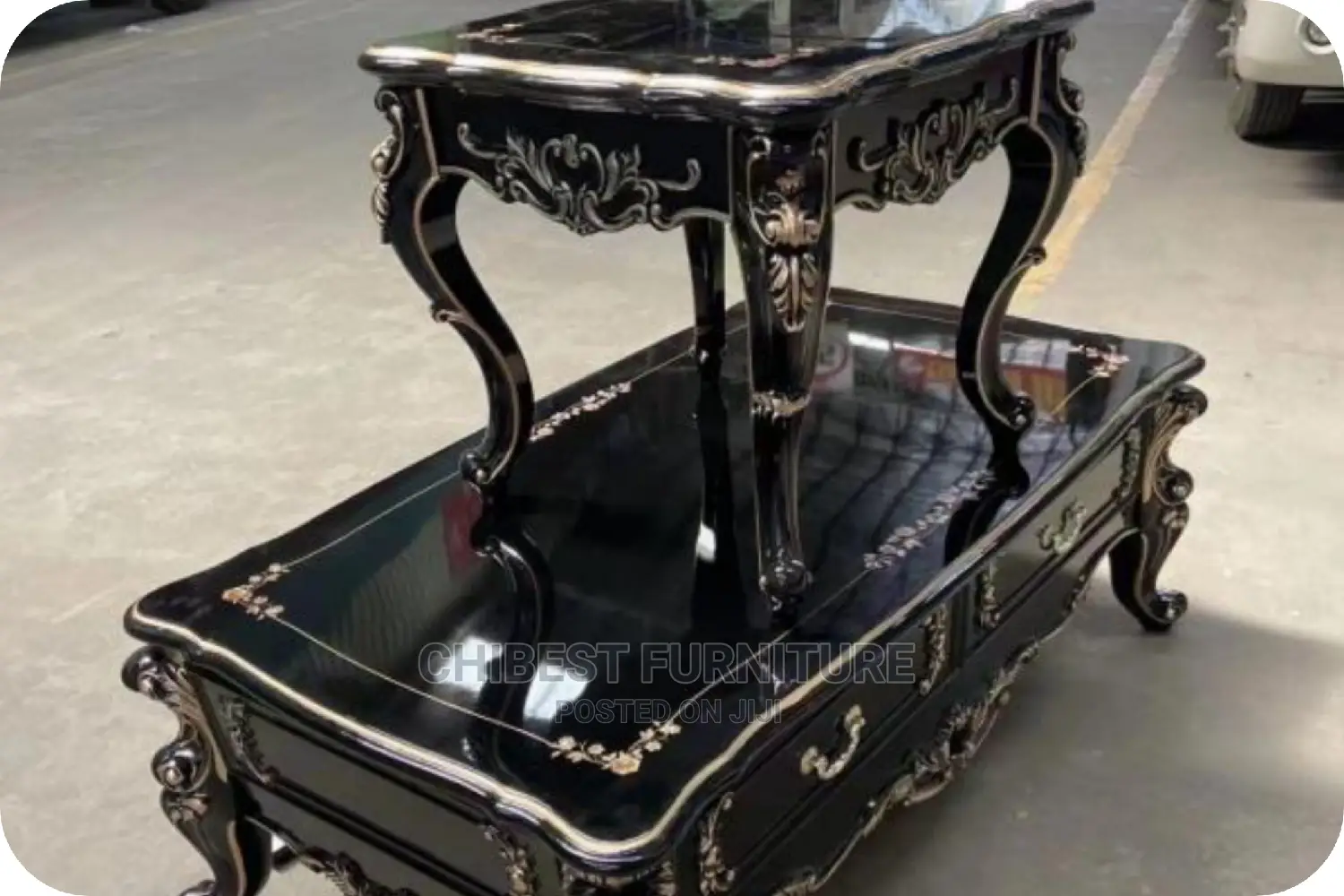 Center Table With Side Stools